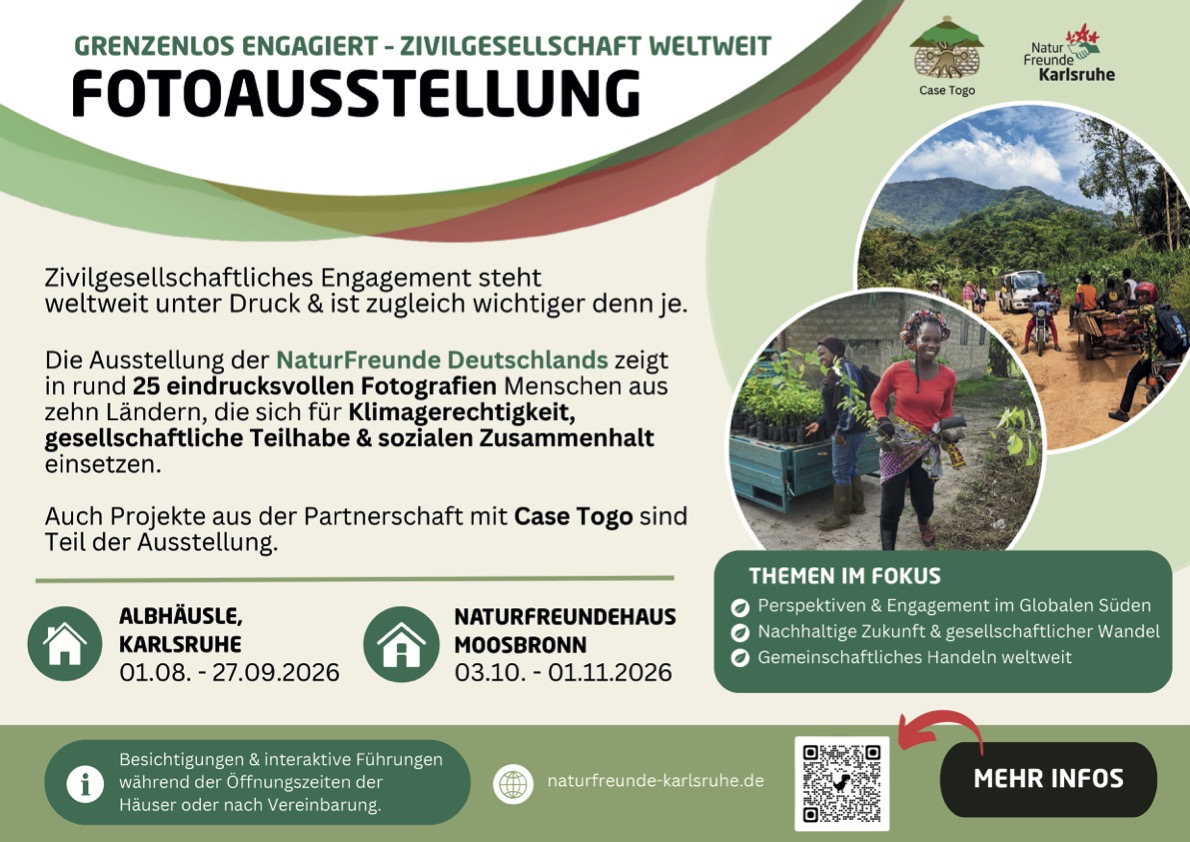 Titel des Flyers Fotoausstellung